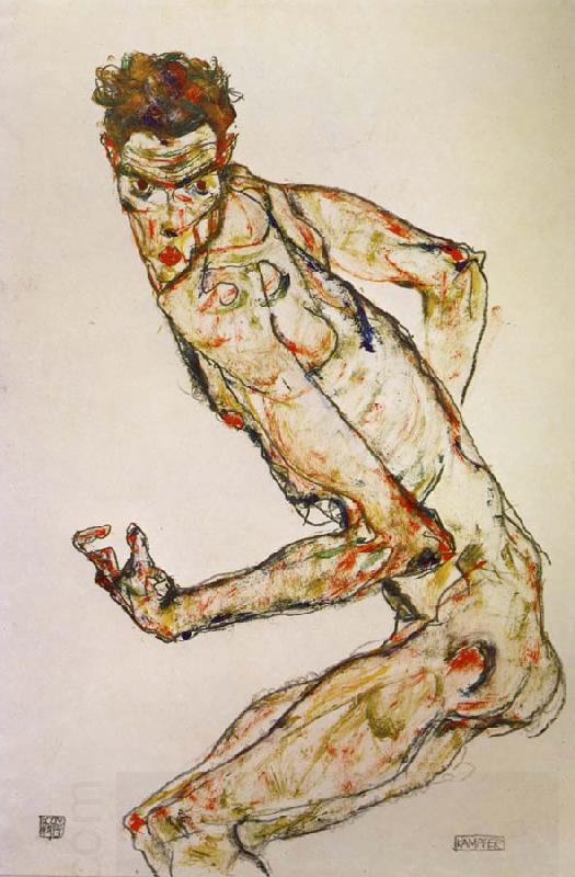 Egon Schiele Fighter China oil painting art